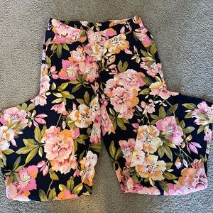 Loft Floral flowy pants